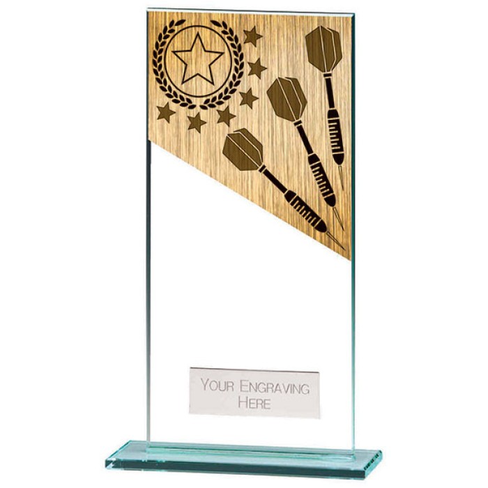MUSTANG DARTS GLASS AWARD - 180MM